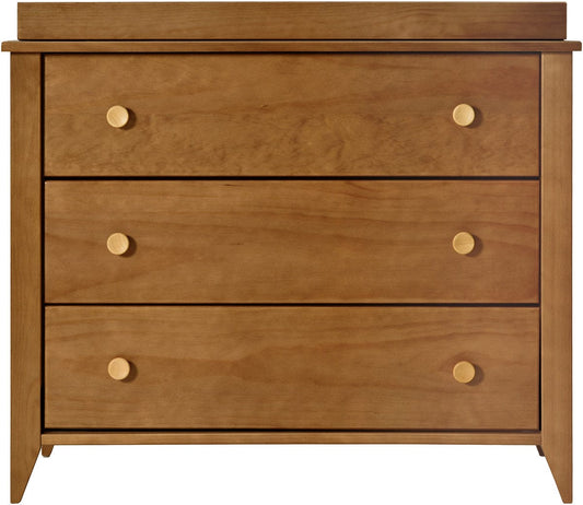 Babyletto Sprout 3-Drawer Changer Dresser w/Removable Changing Tray - Chestnut / Natural - M10323CTN
