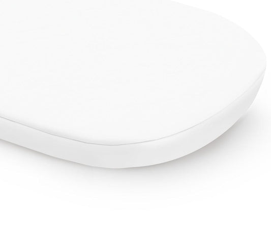 Babyletto White Oval Mini Crib Sheet for Hula Crib/Bassinet - T8018