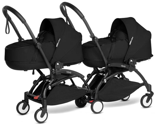 Babyzen YOYO Connect Double Stroller Bassinet / Bassinet Bundle - Black / Black - BASBAS-604902-605103