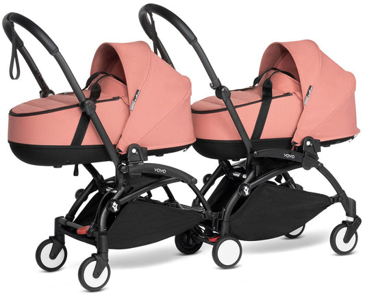 Babyzen YOYO Connect Double Stroller Bassinet / Bassinet Bundle - Black / Ginger - BASBAS-604902-605106