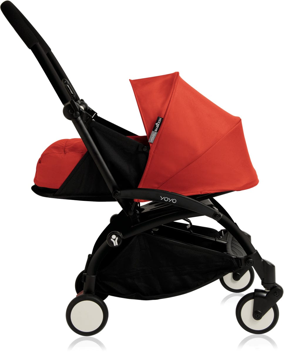Babyzen 2018 Yoyo+ 0+ Newborn Compact Stroller - Black / Red