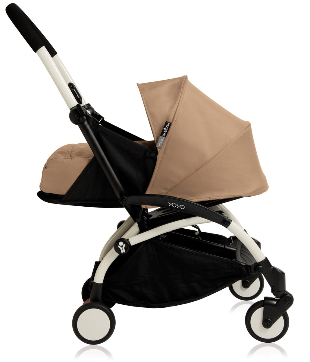 Babyzen 2018 Yoyo+ 0+ Newborn Compact Stroller - White / Taupe