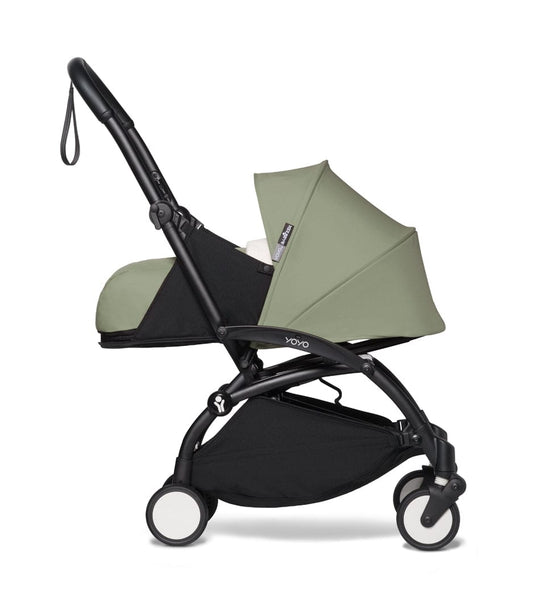 Babyzen YOYO2 Ultra Compact 0+ Stroller - Black / Olive - 604502-604411