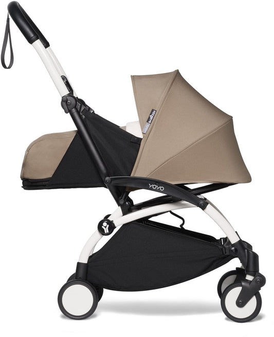 Babyzen YOYO2 Ultra Compact 0+ Stroller - White / Taupe - 604501-604404