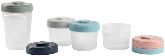 Beaba Baby Food Clip Containers Set of 6 - Medium - 913498