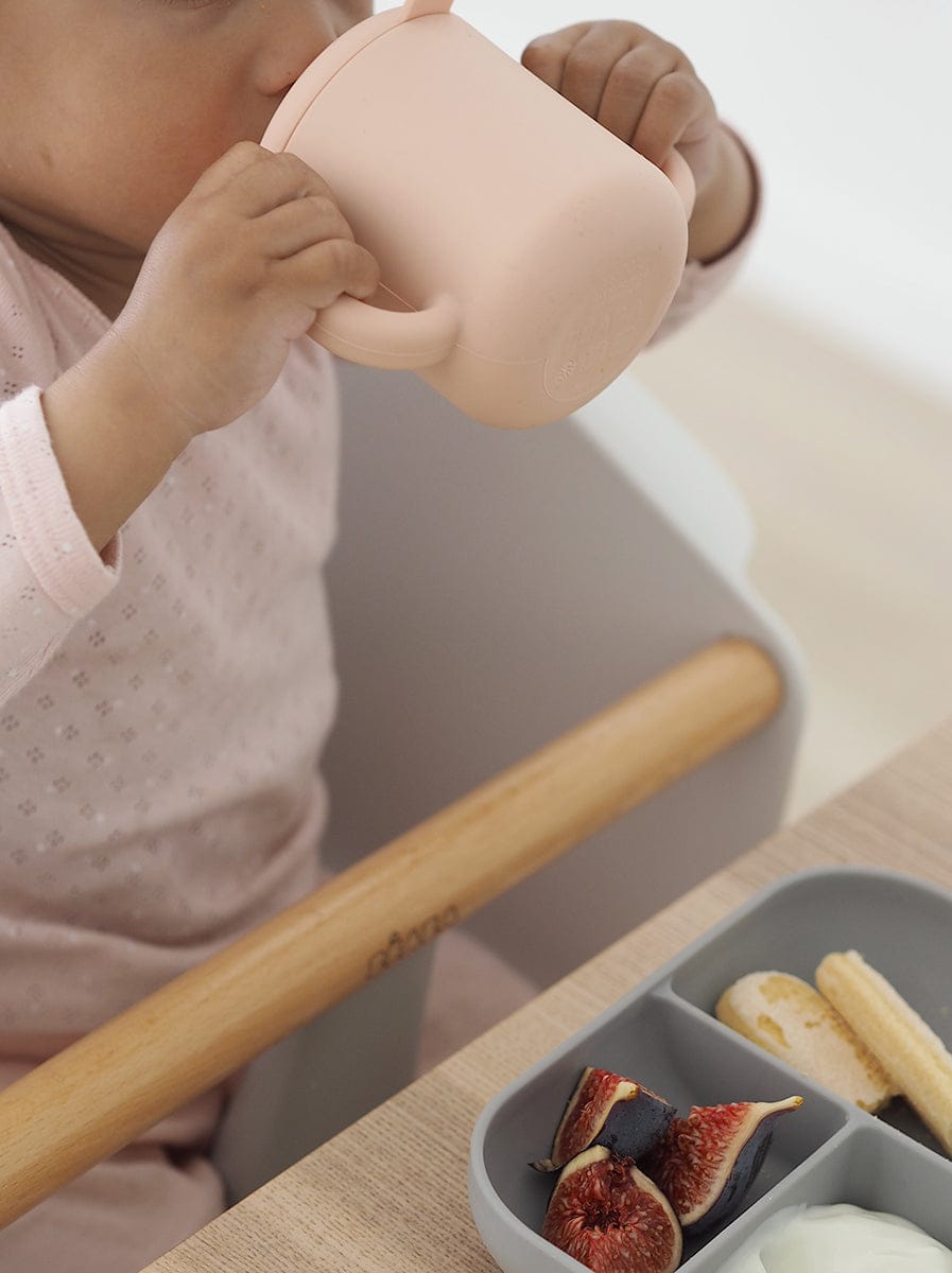 BEABA Sips & Bites 3-Piece Silicone Feeding Set - Rose - 913527