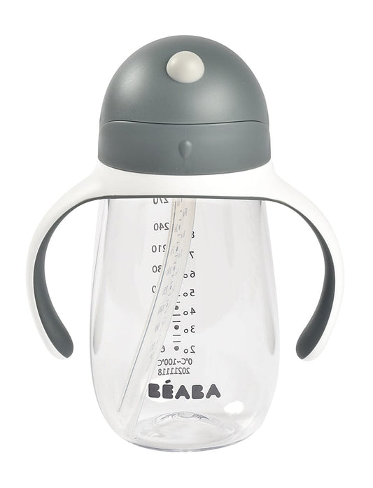 BEABA Straw Sippy Cup - Charcoal - 913534