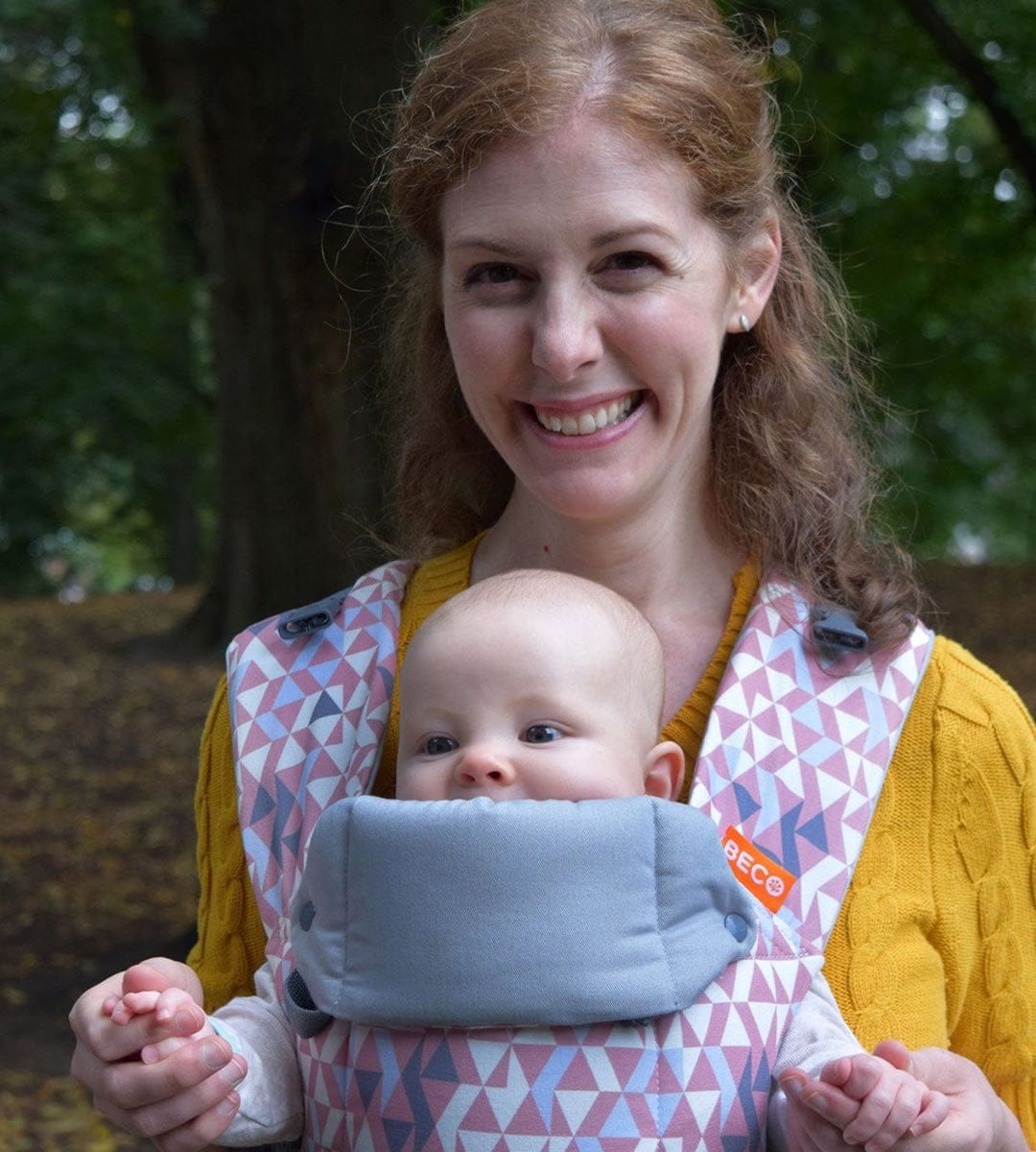 Beco Baby Gemini Baby Carrier - Geo Dusty Pink