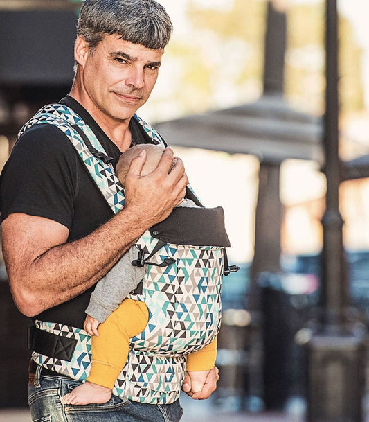 Beco Baby Gemini Baby Carrier - Geo Teal Blue - GPHC-GEOB