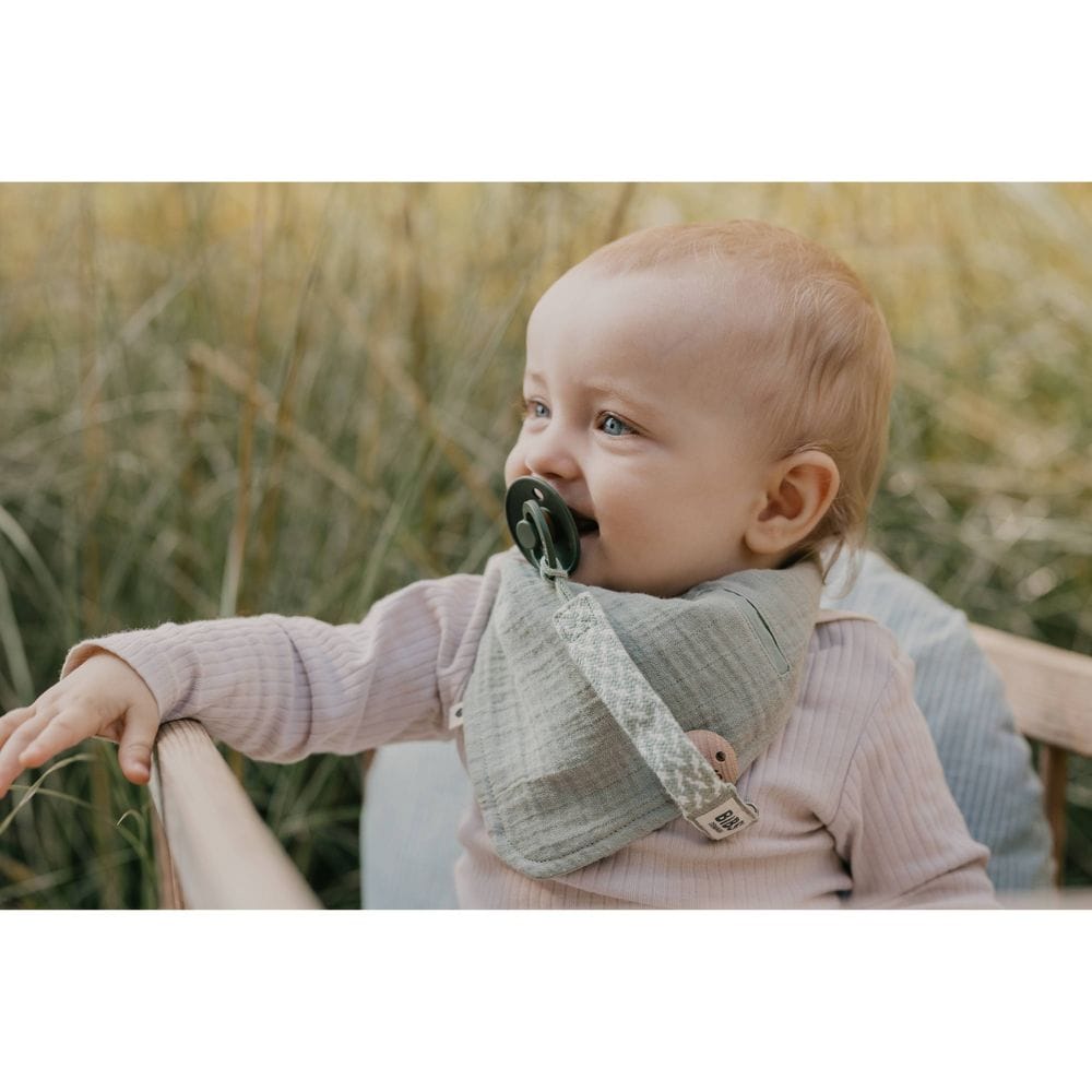 BIBS Pacifier Clip - Blush/Ivory - 9401107