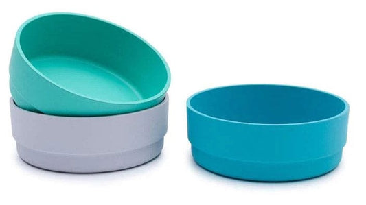 bobo&boo Plant-based 3 Pack Of Bowls (20oz) - Lagoon - PLA3BOLA