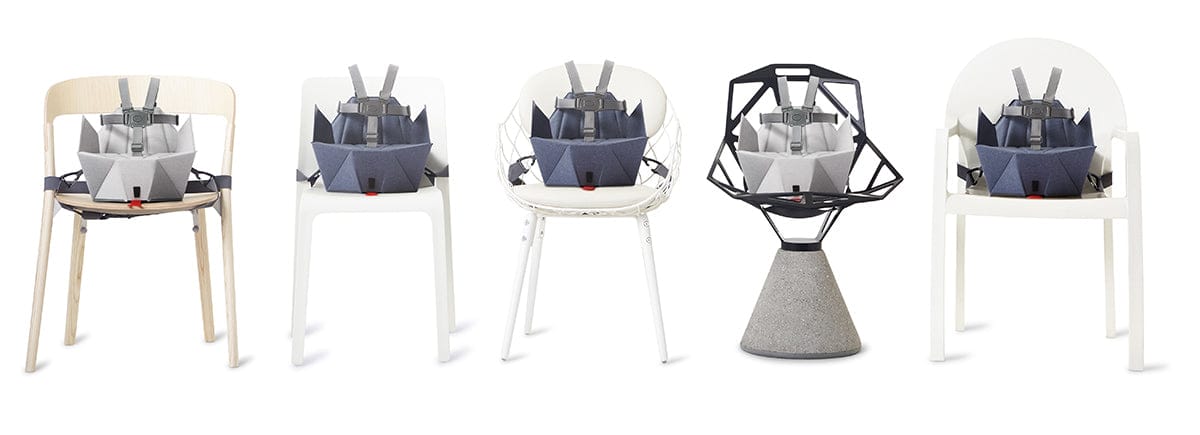 Bombol Pop-Up Booster Chair - Pebble Grey - POPARMGLPG