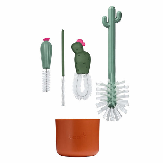 Boon CACTI Bottle Cleaning Brush Set - White - B11326