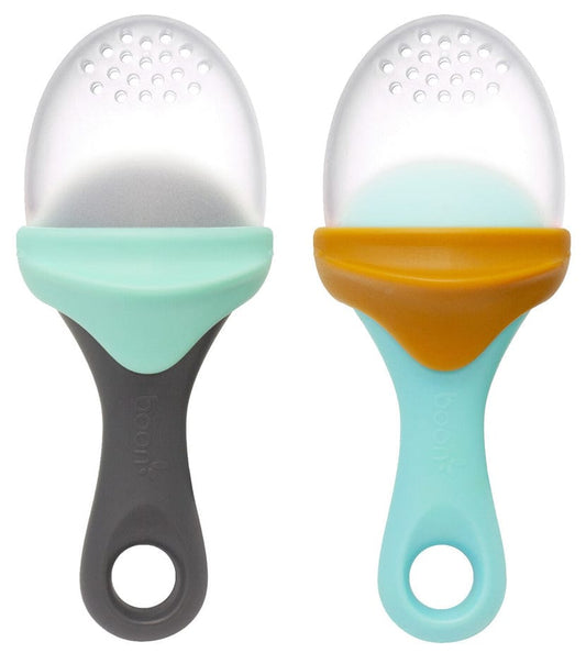 Boon PULP Silicone Feeder 2-pack - Mint / Blue - B11417