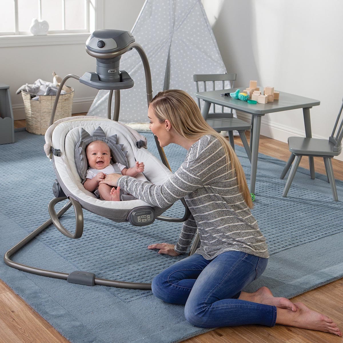 Boppy Preferred Head & Neck Support - Gray Dinosaur - 60202060490