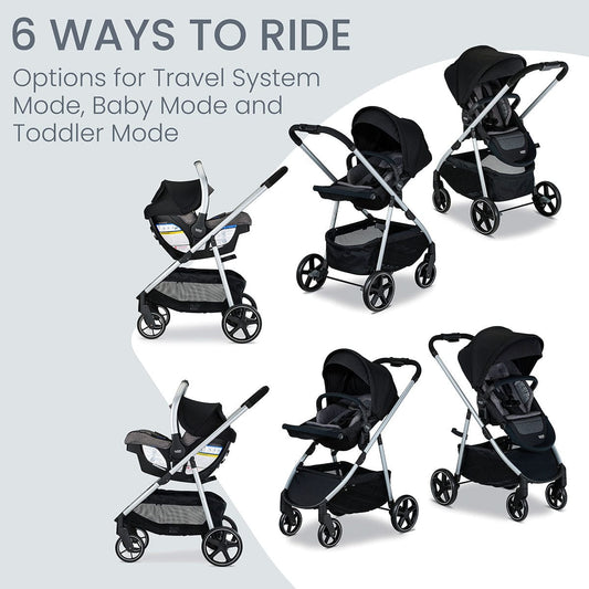 Britax Willow Grove SC Travel System - Pindot Onyx