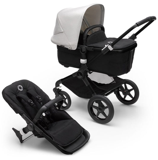Bugaboo Fox3 Complete Stroller (One Box) - Black / Midnight Black / Misty White