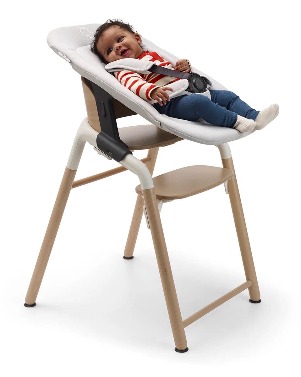Bugaboo Giraffe Complete High Chair + Newborn Set Bundle - Neutral Wood / White / Polar White - 200008002-200004005