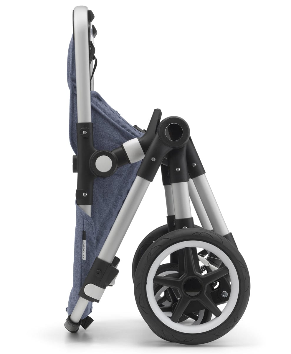 Bugaboo Lynx Complete Stroller - Aluminum/Blue Melange/Blue Melange