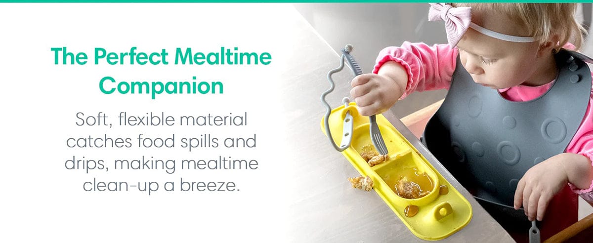 Busy Baby Bungee Bib - Spearmint - 850003408880