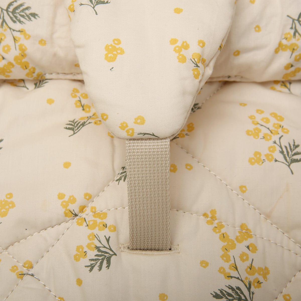 Charlie Crane LEVO Baby Rocker - Walnut / Garbo & Friends Mimosa - LEVO-W-MIMOSA