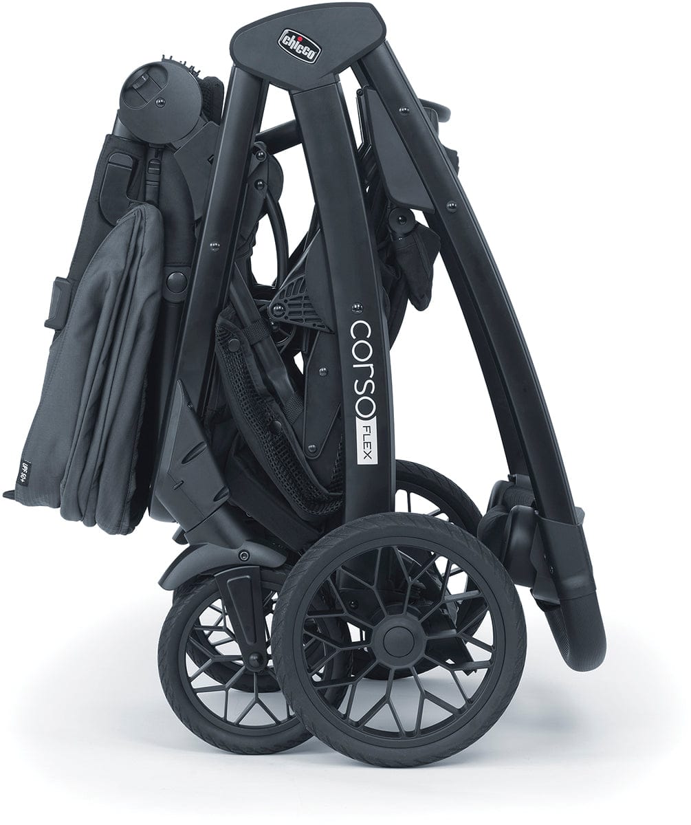 Chicco Corso Flex Twin Stroller Travel System Bundle - Legend - TWIN-08087008180070-08079737180070
