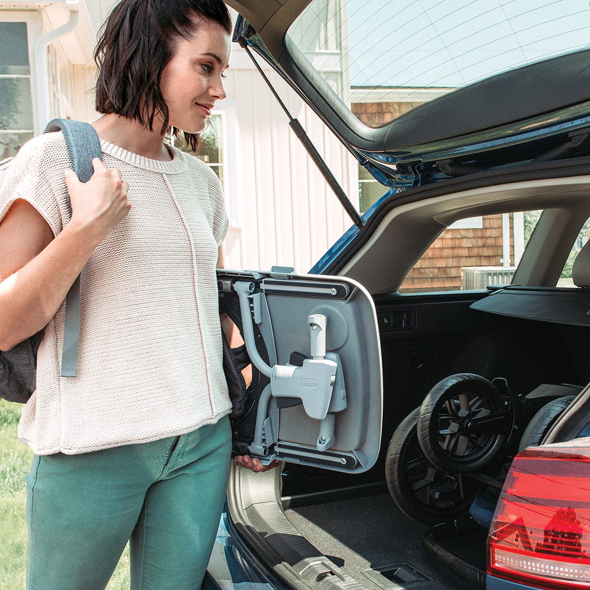 Chicco Fastlock 360 Hook-On Table Chair - Charcoal - 00079676940070