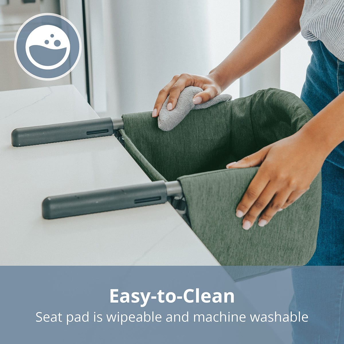 Chicco FastLock Hook-On Table Chair - Black - 06087133950070