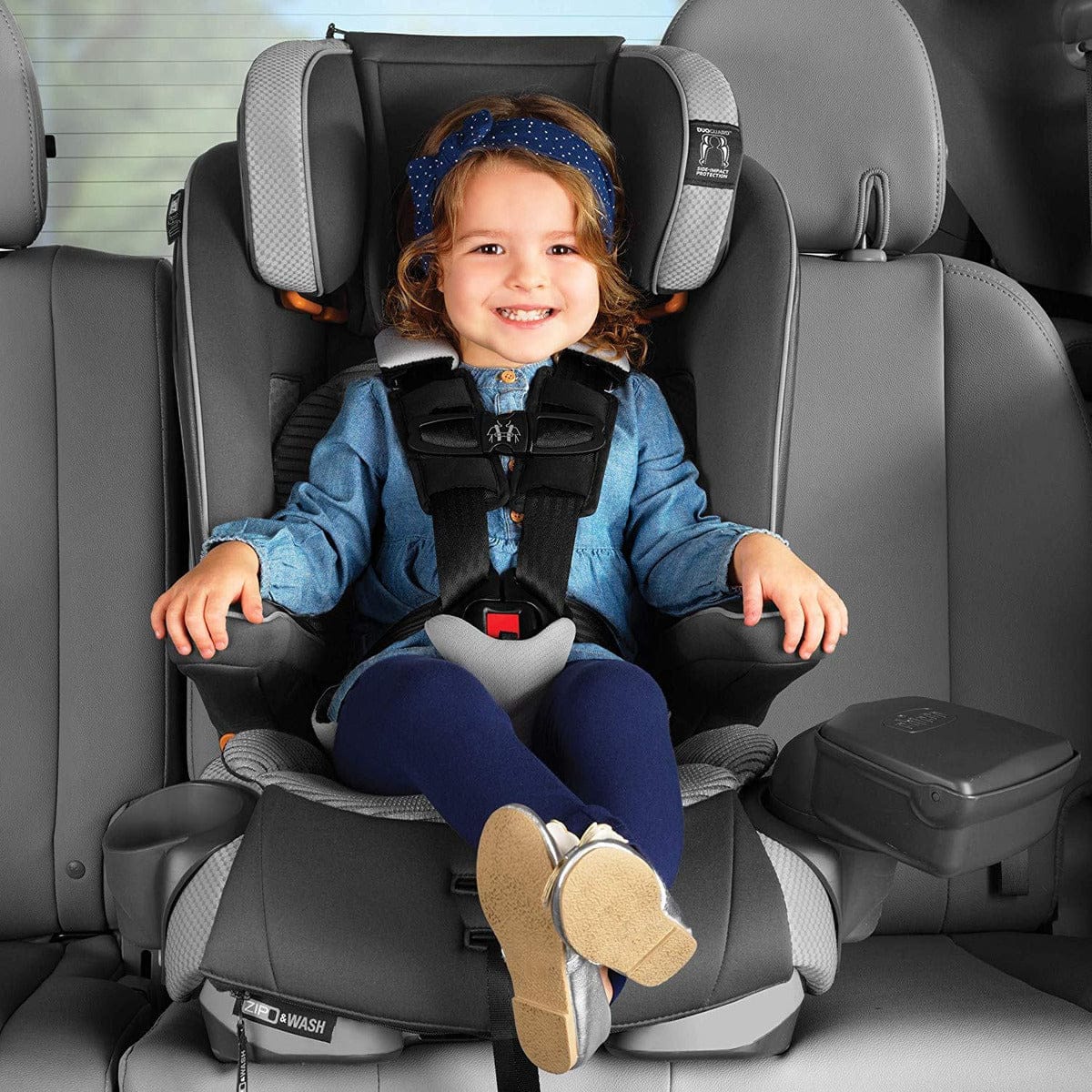 Chicco MyFit Zip Air Harness + Booster Car Seat - Atmos - 04079561190070