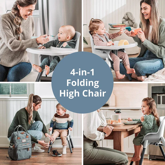 Chicco Zest 4-in-1 Folding High Chair - Seasalt - 00087108930070