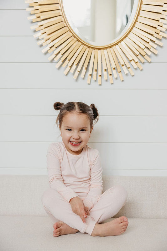Copper Pearl 2 Piece Long Sleeve Pajamas - Blush, 12M