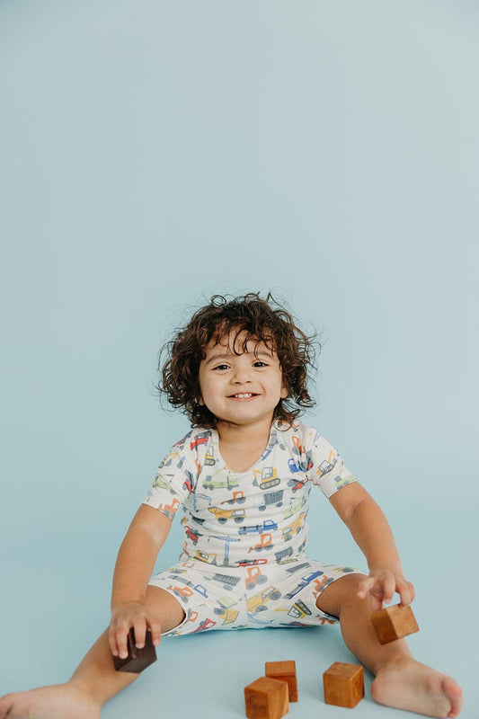 Copper Pearl 2 Piece Short Sleeve Pajamas - Diesel, 18M
