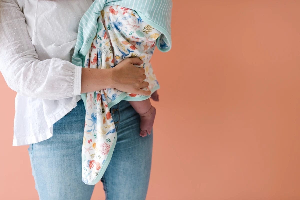 Copper Pearl 3-Layer Stretchy Quilt - Nautical