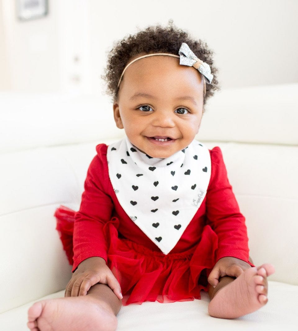 Copper Pearl Baby Bandana Bibs, 4 Pack - Blush