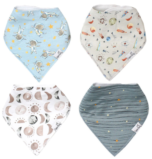 Copper Pearl Baby Bandana Bibs, 4 Pack - Neil