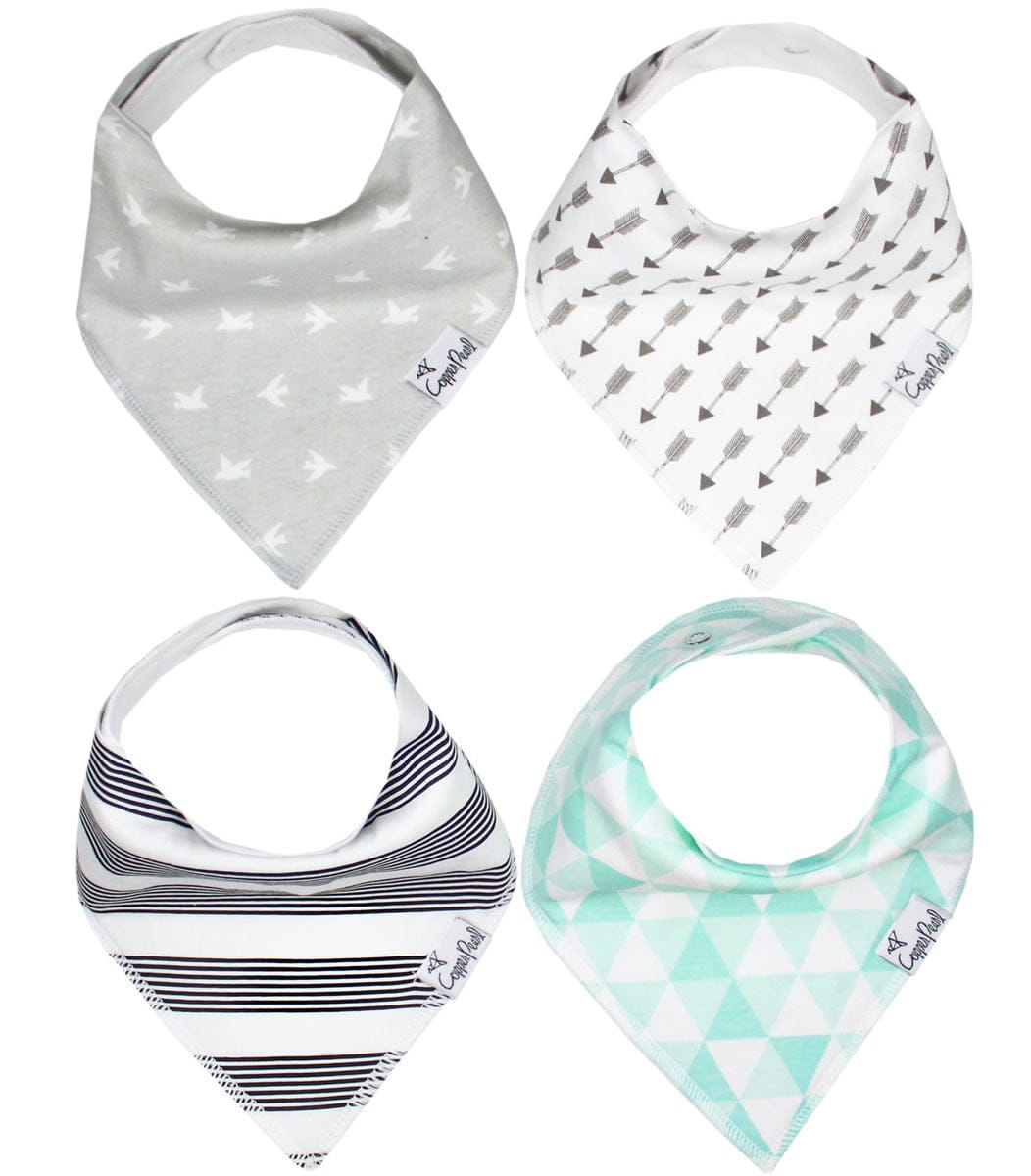 Copper Pearl Baby Bandana Bibs, 4 Pack - Tribe