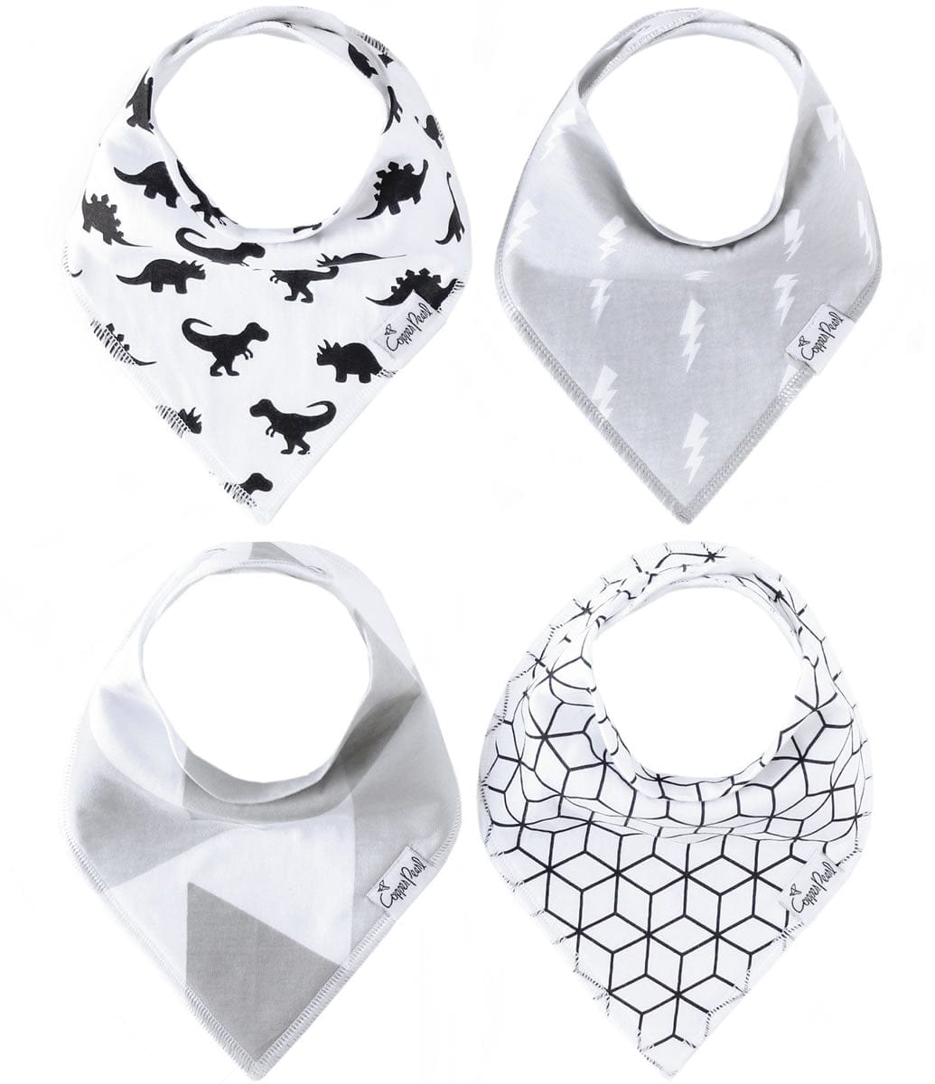 Copper Pearl Baby Bandana Bibs, 4 Pack - Wild