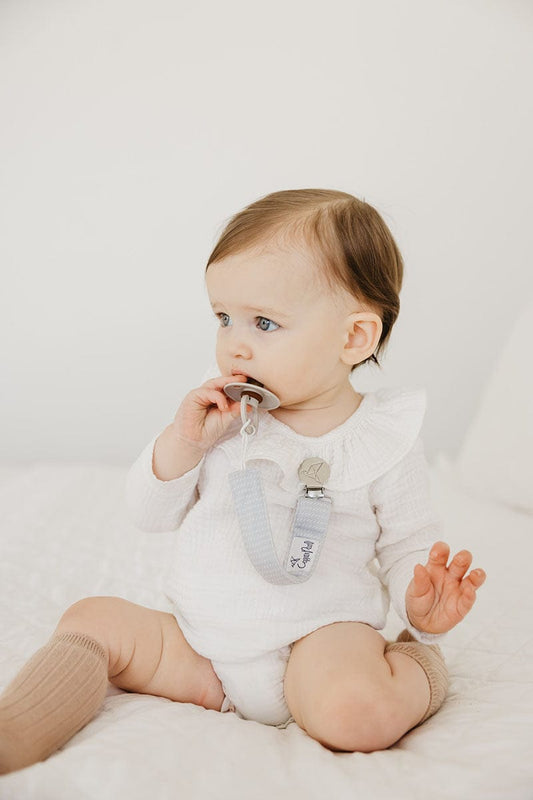 Copper Pearl Binky Clips, 3 Pack - Lennon