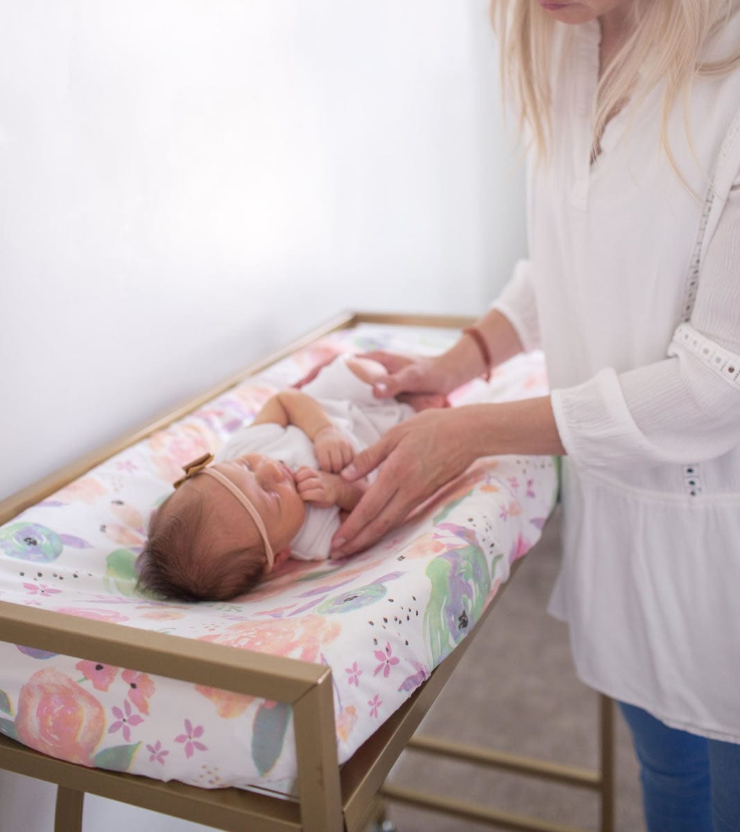 Copper Pearl Changing Pad Cover - Bloom - X001DBVFEL