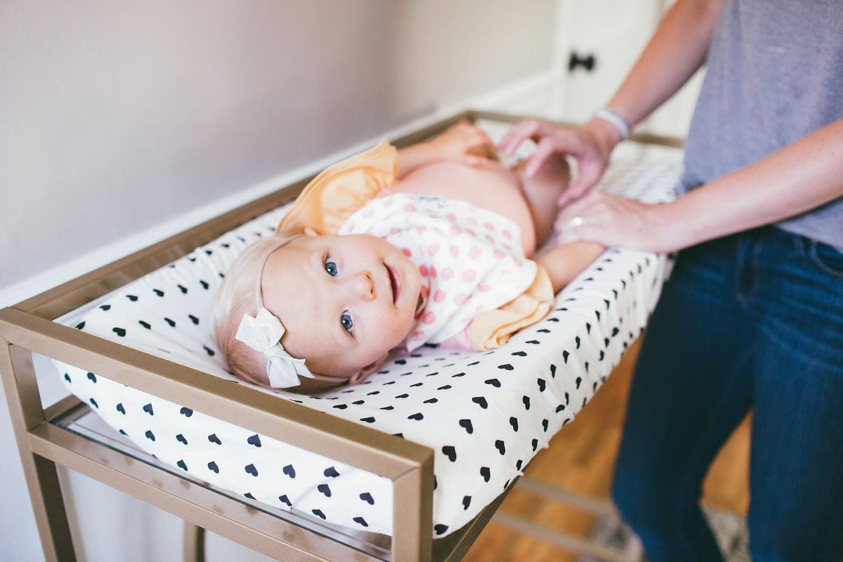 Copper Pearl Changing Pad Cover - Smitten - X00159PGJV