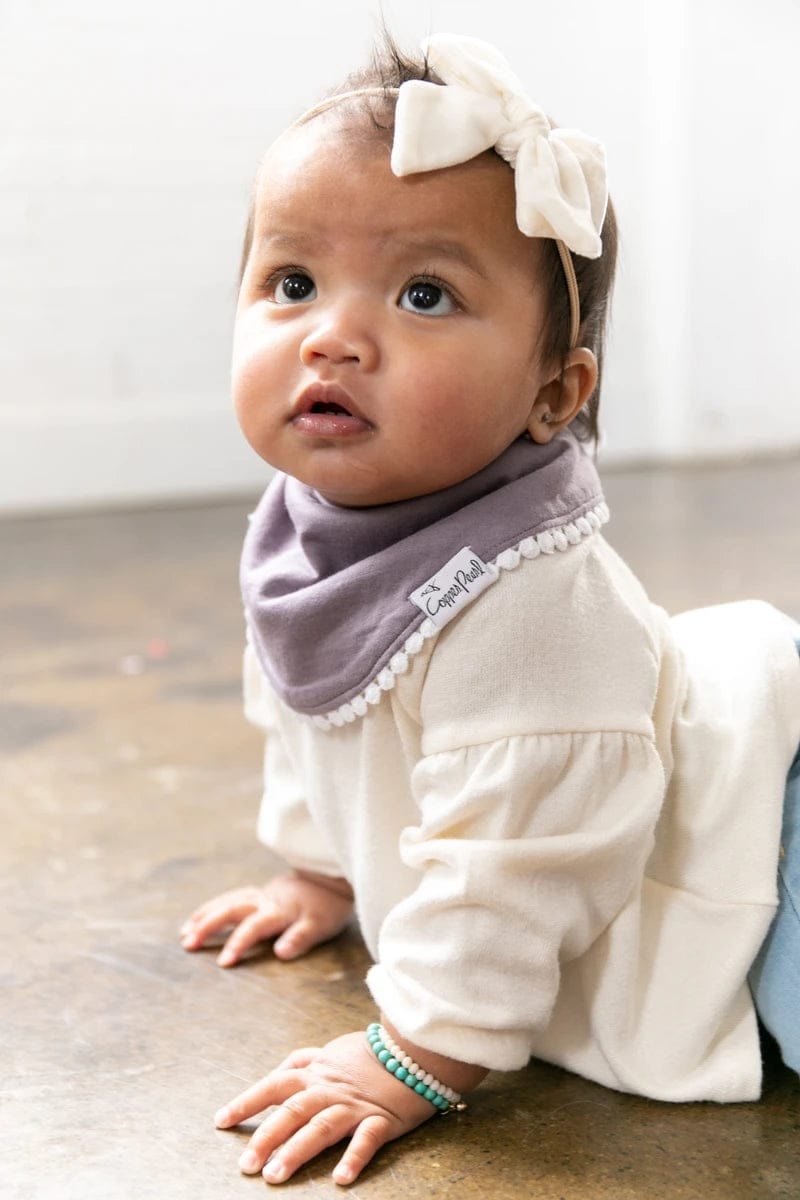 Copper Pearl Fashion Trimmed Bib Set, 2 Pack - Isabella - X00216TXOV