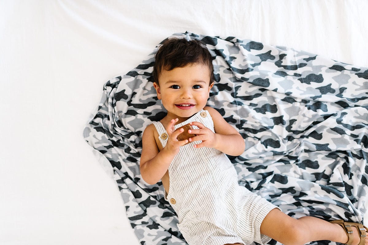 Copper Pearl Knit Swaddle Blanket - Gunnar