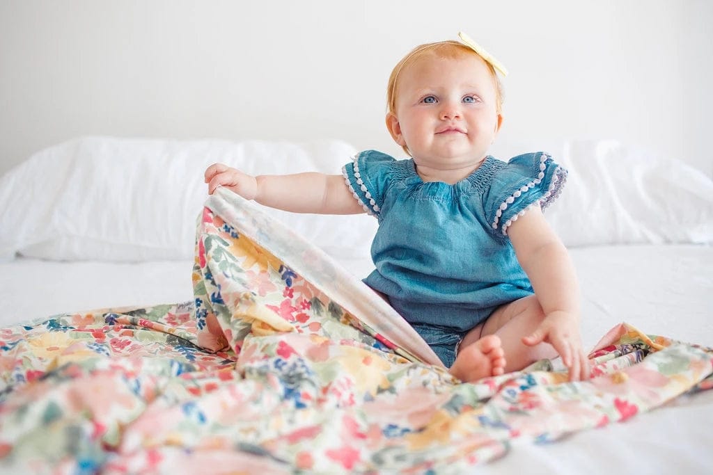 Copper Pearl Knit Swaddle Blanket - Lark