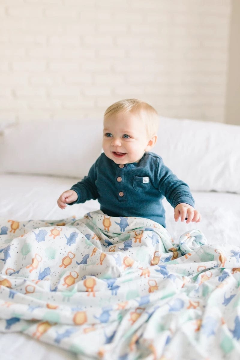 Copper Pearl Knit Swaddle Blanket - Max