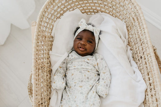 Copper Pearl Newborn Knotted Gown - Arlo