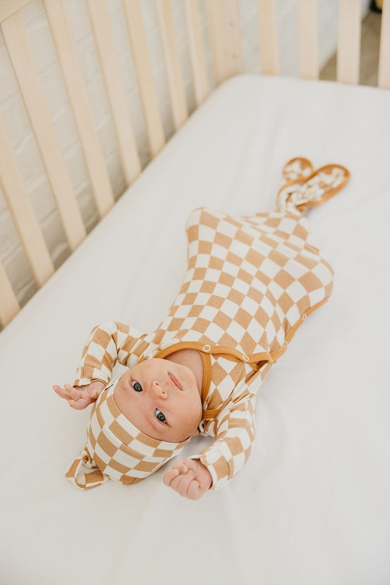 Copper Pearl Newborn Knotted Gown - Rad