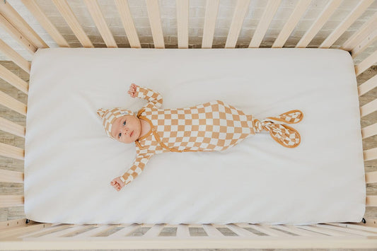 Copper Pearl Newborn Knotted Gown - Rad