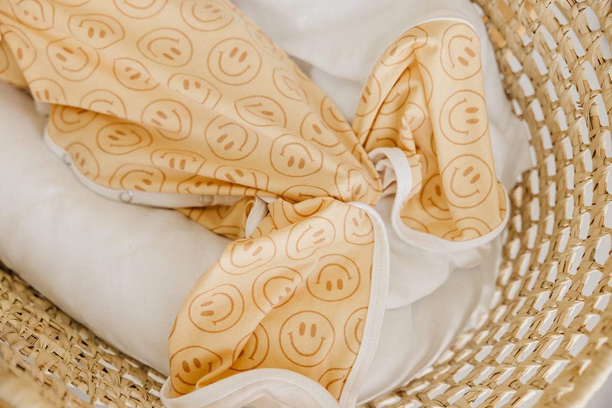 Copper Pearl Newborn Knotted Gown - Vance