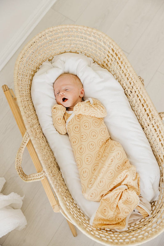 Copper Pearl Newborn Knotted Gown - Vance