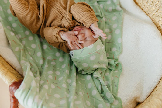 Copper Pearl Newborn Top Knot Hat - Bogey